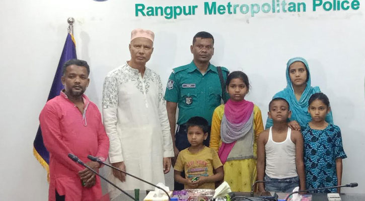 রংপুরে অপহৃত ৪ শিশুসহ নারী আটক